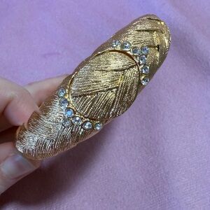 Vintage Jackie Kennedy 18k GP Locket Bracelet